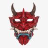 Japans Masker Met Hoorns Rood