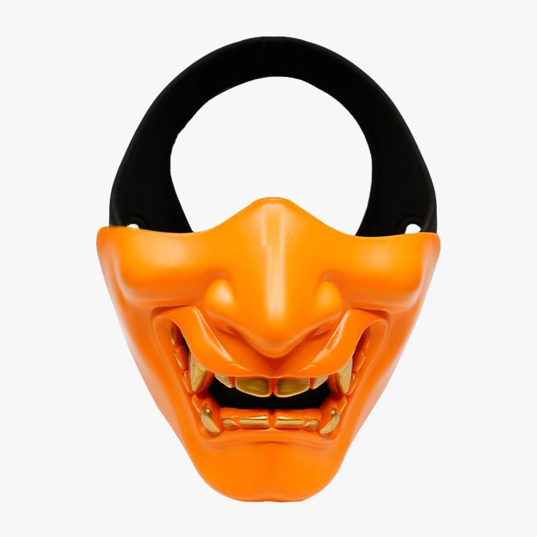 Japans Masker Met Oranje Mond