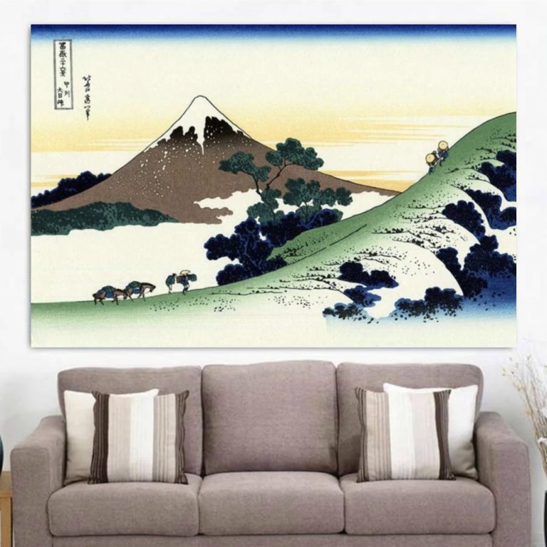 Japanse Prent Mount Fuji 40x60 Cm