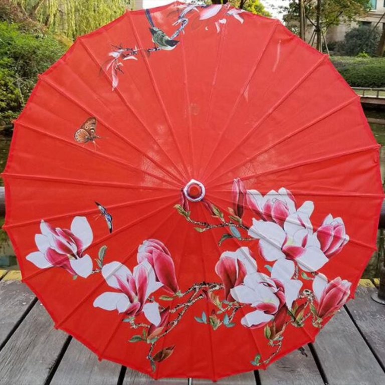Rode Japanse Parasol